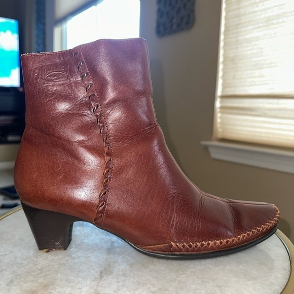 Pikolinos Brown Leather Ankle Boots with zipper - Size 39 - Picture 3 of 8